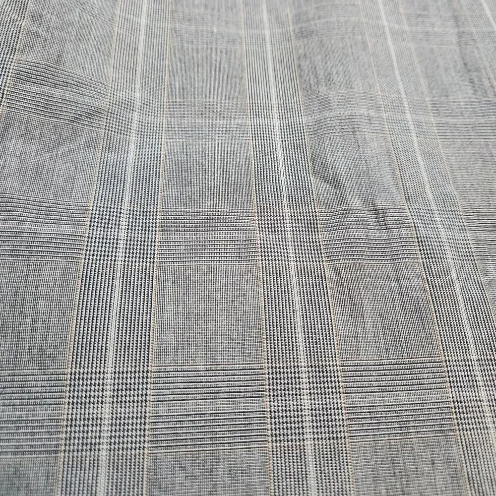 Banana Republic Dress Pants Men 32X30(29) Gray Plaid Straight Leg